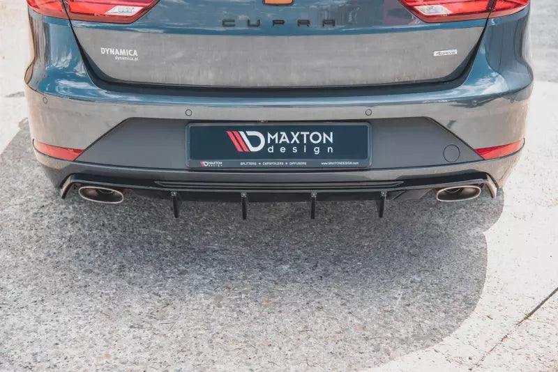Maxton Design Heckdiffusor V.2 für Seat Leon 3 (Typ 5F) Cupra ST Facelift Hochglanz schwarz – Ansicht 3