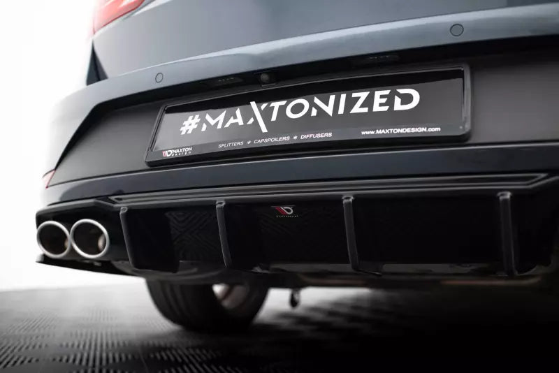 Maxton Design Heckdiffusor V.3 für Seat Leon 3 (Typ 5F) Cupra ST Facelift Hochglanz schwarz – Ansicht 3