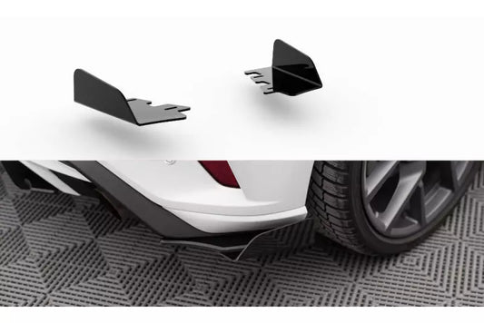 Maxton Design Street Pro Heckdiffusor Flaps für Ford Focus ST Mk4 Hochglanz schwarz – Ansicht 1