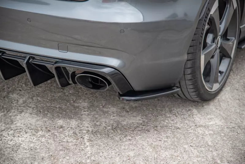 Maxton Design Diffusor Flaps V.2 für Audi RS3 8V Sportback vor Facelift Hochglanz schwarz – Ansicht 3