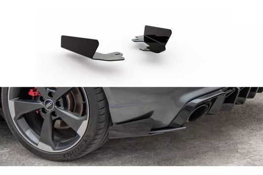Maxton Design Street Pro Heckdiffusor Flaps für Audi RS3 8V Sportback vor Facelift Hochglanz schwarz – Ansicht 1