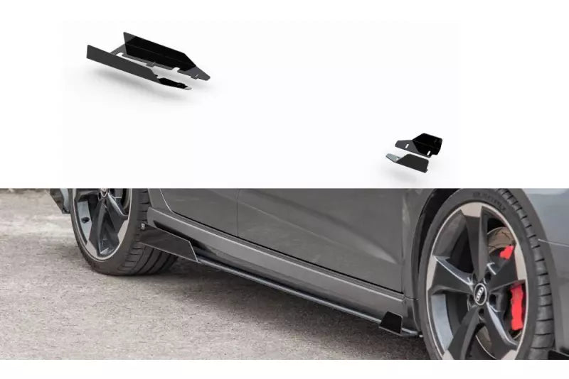 Maxton Design Street Pro Schweller Flaps Wings für Audi RS3 8V Sportback vor Facelift – Ansicht 1