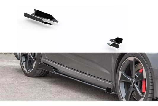 Maxton Design Street Pro Schweller Flaps Wings für Audi RS3 8V Sportback vor Facelift – Ansicht 1
