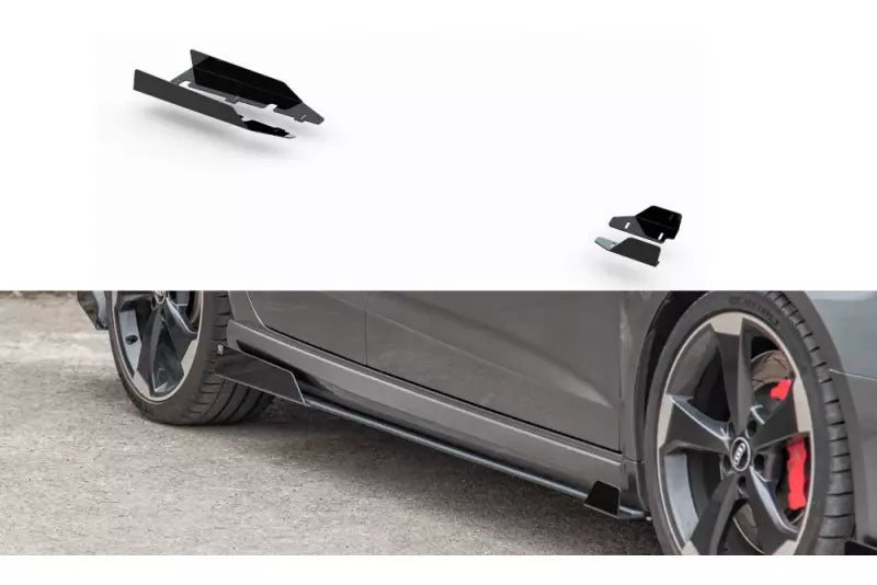 Maxton Design Street Pro Diffusor Flaps V.2 für Audi RS3 8V Sportback vor Facelift Hochglanz schwarz – Ansicht 1