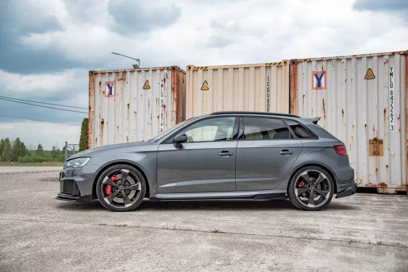 Maxton Design Street Pro Diffusor Flaps V.2 für Audi RS3 8V Sportback vor Facelift Hochglanz schwarz – Ansicht 2