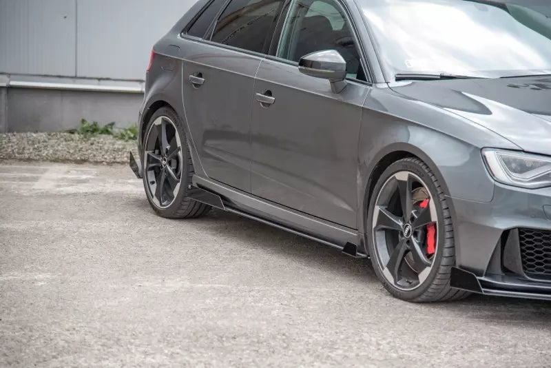 Maxton Design Street Pro Diffusor Flaps V.2 für Audi RS3 8V Sportback vor Facelift Hochglanz schwarz – Ansicht 3