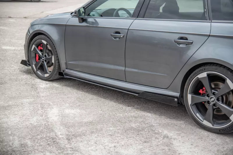 Maxton Design Street Pro Diffusor Flaps V.2 für Audi RS3 8V Sportback vor Facelift Hochglanz schwarz – Ansicht 4