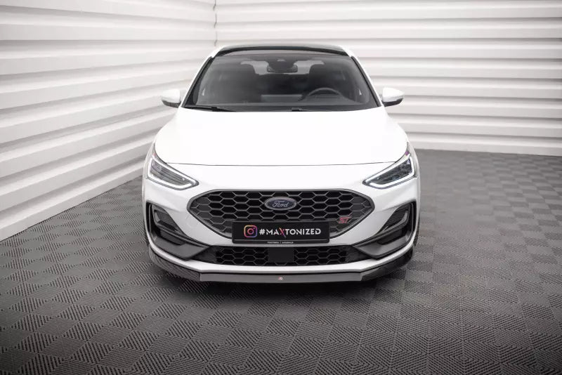 Maxton Design Frontlippe V.2 für Ford Focus ST / ST-Line Mk4 Hochglanz schwarz – Ansicht 2