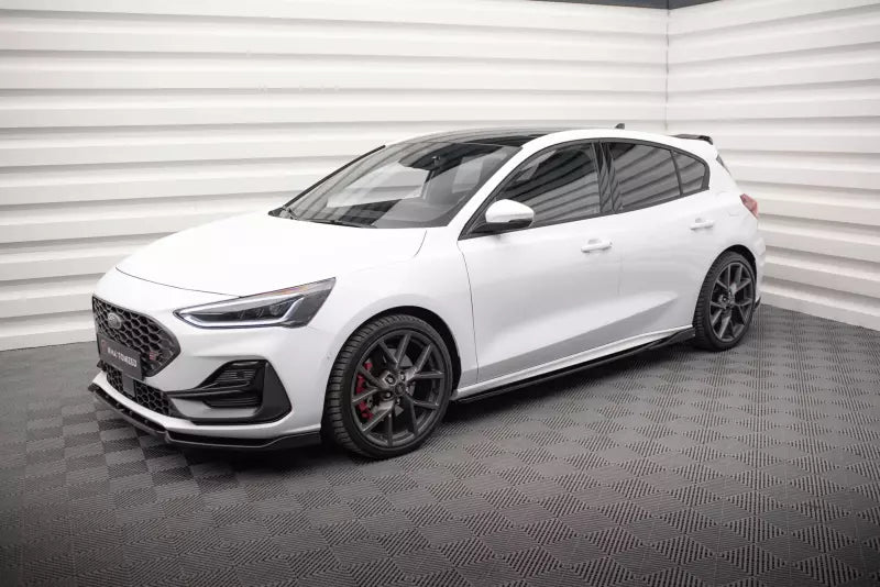Maxton Design Seitenschweller (Paar) V.4 für Ford Focus ST / ST-Line Mk4 Hochglanz schwarz – Ansicht 2
