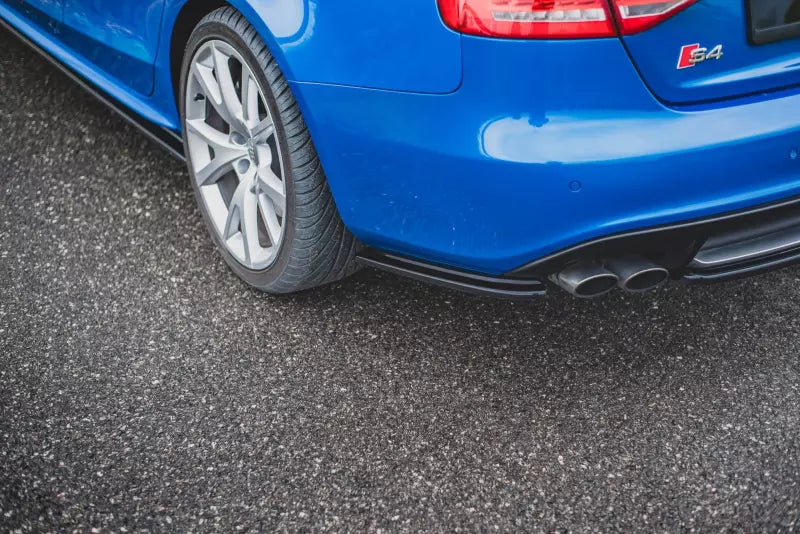 Maxton Design Diffusor Flaps für Audi S4 / A4 S-Line B8 Limousine Hochglanz schwarz – Ansicht 1
