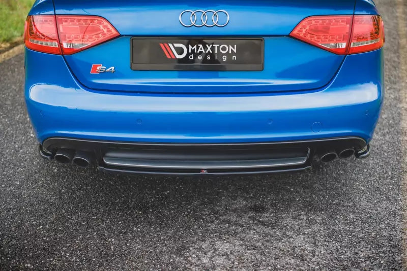 Maxton Design Diffusor Flaps für Audi S4 / A4 S-Line B8 Limousine Hochglanz schwarz – Ansicht 2