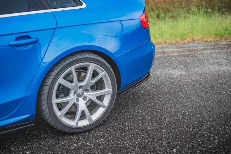 Maxton Design Diffusor Flaps für Audi S4 / A4 S-Line B8 Limousine Hochglanz schwarz – Ansicht 3