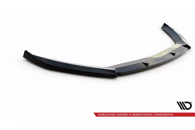 Maxton Design Frontlippe V.6 für Seat Leon 3 (Typ 5F) Cupra / FR Facelift Hochglanz schwarz – Ansicht 4