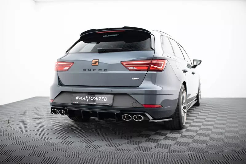 Maxton Design Diffusor Flaps V.2 für Seat Leon 3 (Typ 5F) Cupra Facelift Sportstourer Hochglanz schwarz – Ansicht 2