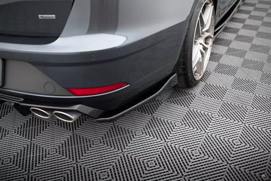 Maxton Design Diffusor Flaps V.3 für Seat Leon 3 (Typ 5F) Cupra Facelift Sportstourer Hochglanz schwarz – Ansicht 1