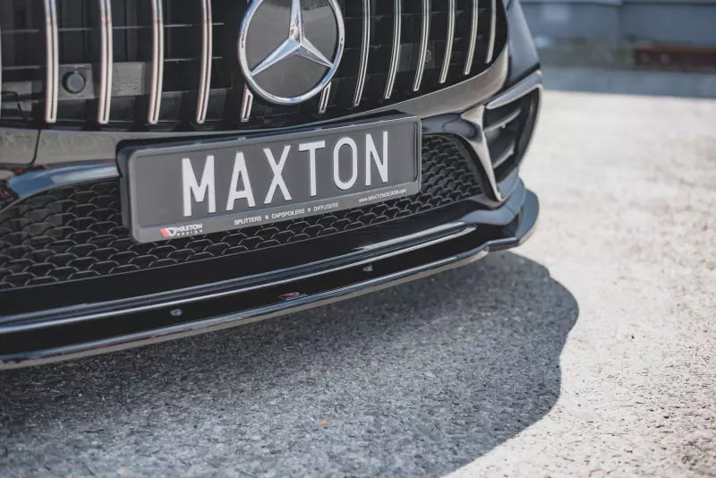 Maxton Design Frontlippe V.2 für Mercedes CLS C257 AMG-Line Hochglanz schwarz – Ansicht 3