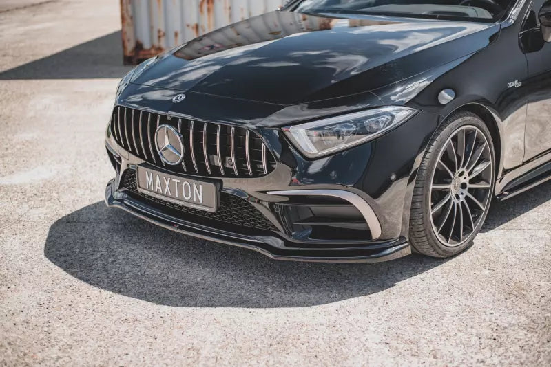 Maxton Design Frontlippe V.3 für Mercedes CLS C257 AMG-Line Hochglanz schwarz – Ansicht 3