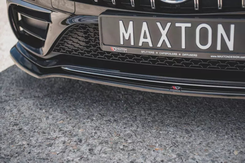 Maxton Design Frontlippe V.3 für Mercedes CLS C257 AMG-Line Hochglanz schwarz – Ansicht 4