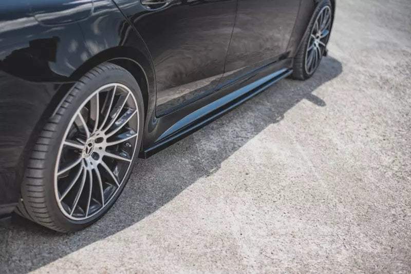 Maxton Design Seitenschweller (Paar) für Mercedes CLS C257 AMG-Line Hochglanz schwarz – Ansicht 4