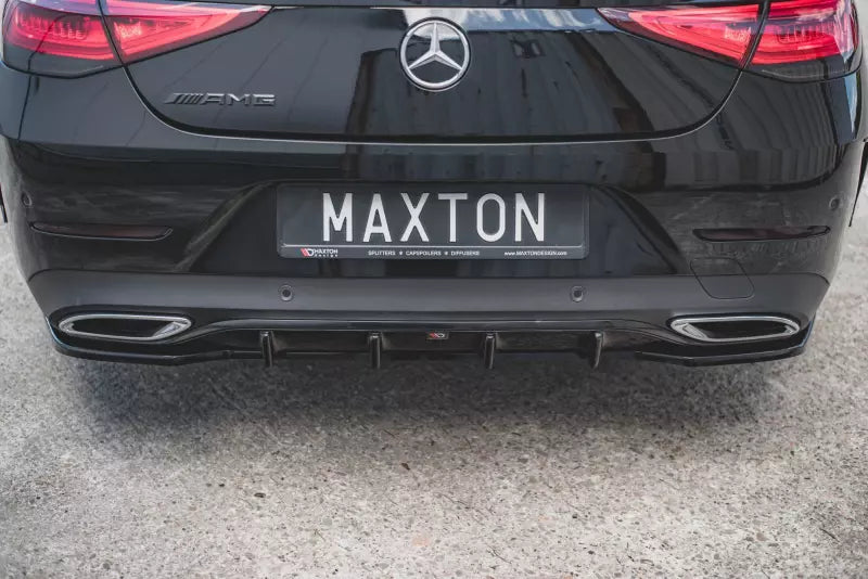 Maxton Design Heckdiffusor für Mercedes CLS C257 AMG-Line Hochglanz schwarz – Ansicht 1