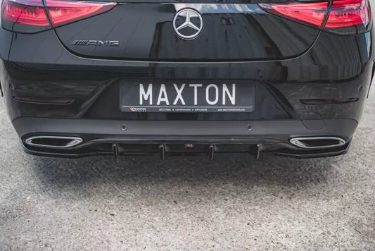 Maxton Design Heckdiffusor für Mercedes CLS C257 AMG-Line Hochglanz schwarz – Ansicht 1