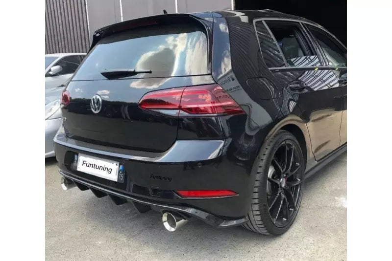 Maxton Design Heckdiffusor GTI Look für VW Golf 7 Facelift (2017-2020) Hochglanz schwarz – Ansicht 2
