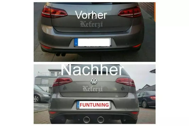 Maxton Design Heckdiffusor R400 Look für Golf 7 Hochglanz schwarz – Ansicht 2
