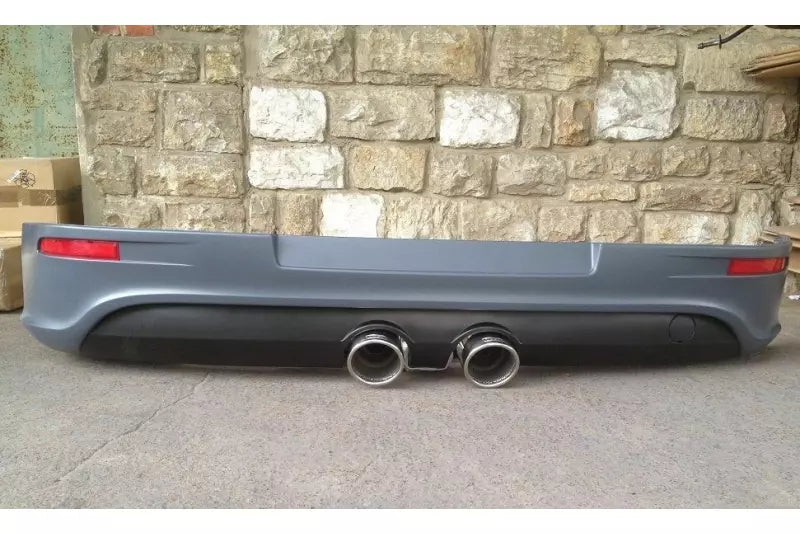 Heckschürze Heckansatz R32 Look Heckdiffusor 3teilig für VW Golf 5 ABS grau unlackiert – Ansicht 1