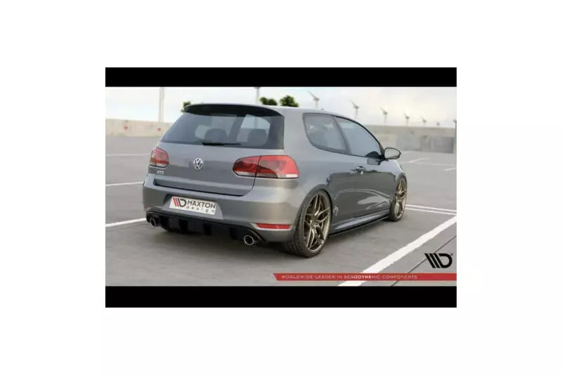 Maxton Design Heckdiffusor GTI Look für VW Golf 6 GTI / GTD Hochglanz schwarz – Ansicht 2