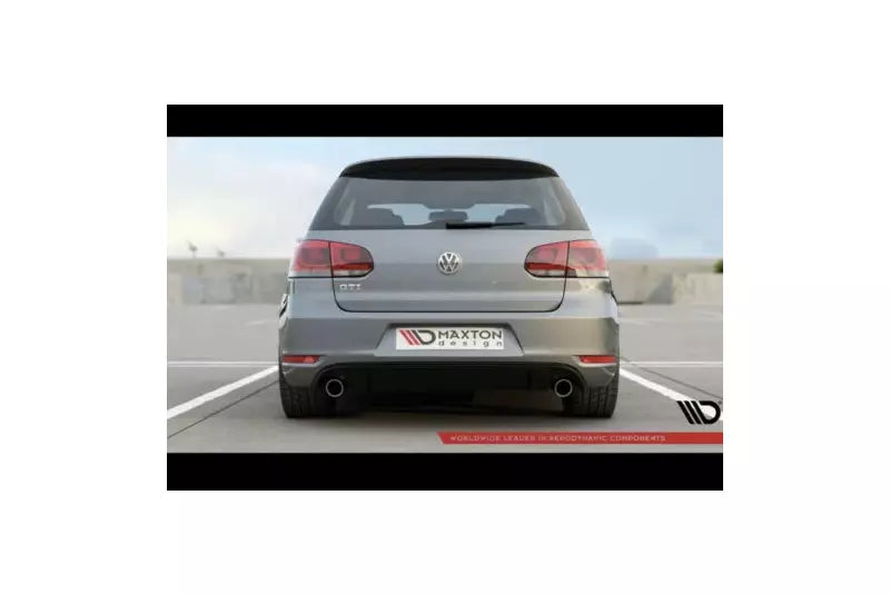 Maxton Design Heckdiffusor GTI Look für VW Golf 6 GTI / GTD Hochglanz schwarz – Ansicht 3