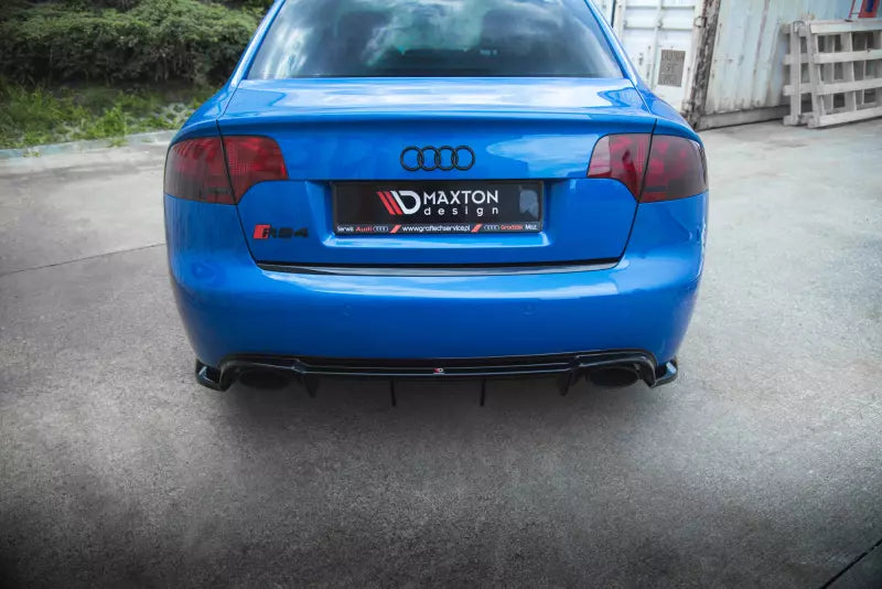 Maxton Design Diffusor Flaps V.2 für Audi RS4 B7 Hochglanz schwarz – Ansicht 2