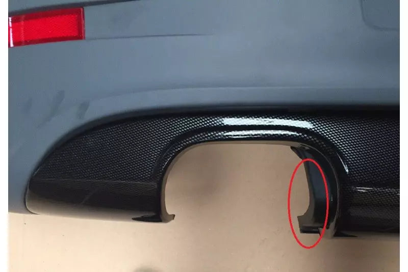 Maxton Design Heckdiffusor R32 Look Links für VW Golf 5 R32 Stoßstange Hochglanz schwarz – Ansicht 3
