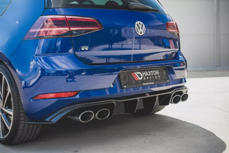 Maxton Design Heckdiffusor V.3 für VW Golf 7 Standard / GTD / GTI / R-Line / R Facelift (ab 03/2017) Hochglanz schwarz – Ansicht 1