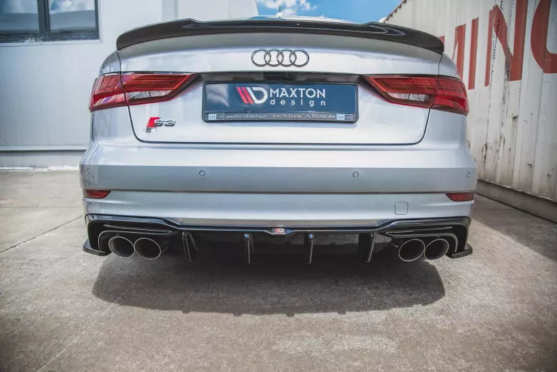 Maxton Design Heckdiffusor für Audi S3 8V Limousine / Cabrio Facelift Hochglanz schwarz – Ansicht 1