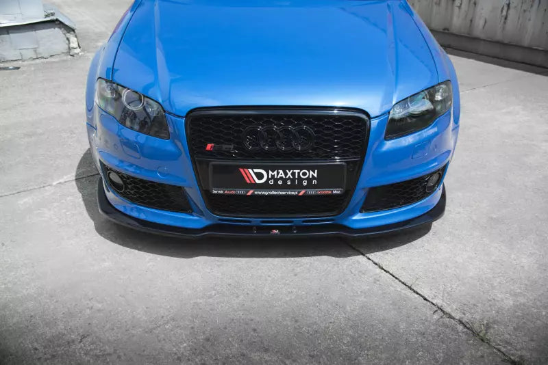 Maxton Design Frontlippe V.2 für Audi RS4 B7 Hochglanz schwarz – Ansicht 2