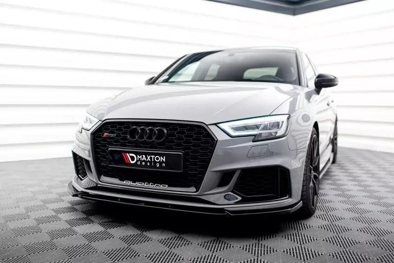 Maxton Design Frontlippe V.4 für Audi RS3 8V Sportback Facelift Hochglanz schwarz – Ansicht 1
