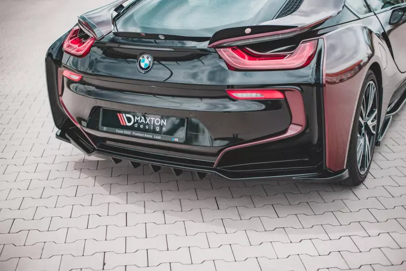 Maxton Design Heckdiffusor für BMW i8 Hochglanz schwarz – Ansicht 1