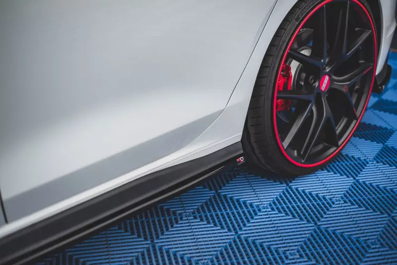 Maxton Design Seitenschweller (Paar) für VW Golf 8 GTI / GTD / R-Line Hochglanz schwarz – Ansicht 3