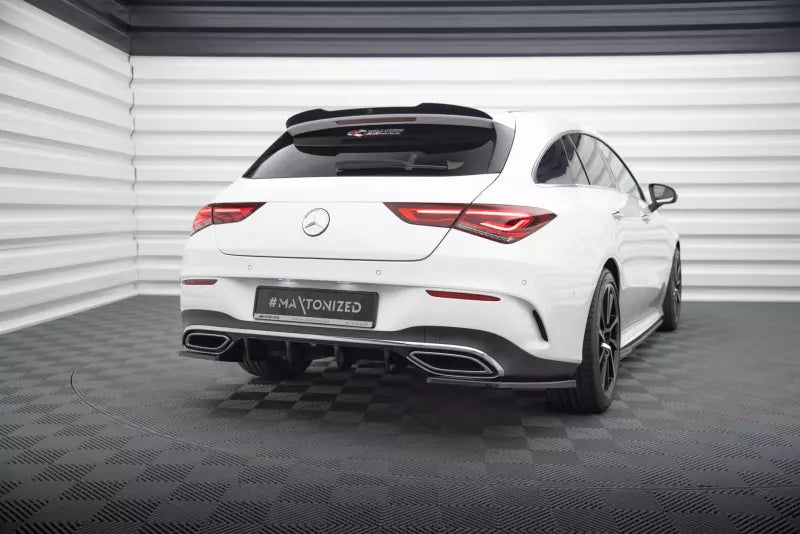 Maxton Design Heckspoiler Lippe für Mercedes CLA Shooting Brake AMG-Line X118 Hochglanz schwarz – Ansicht 2