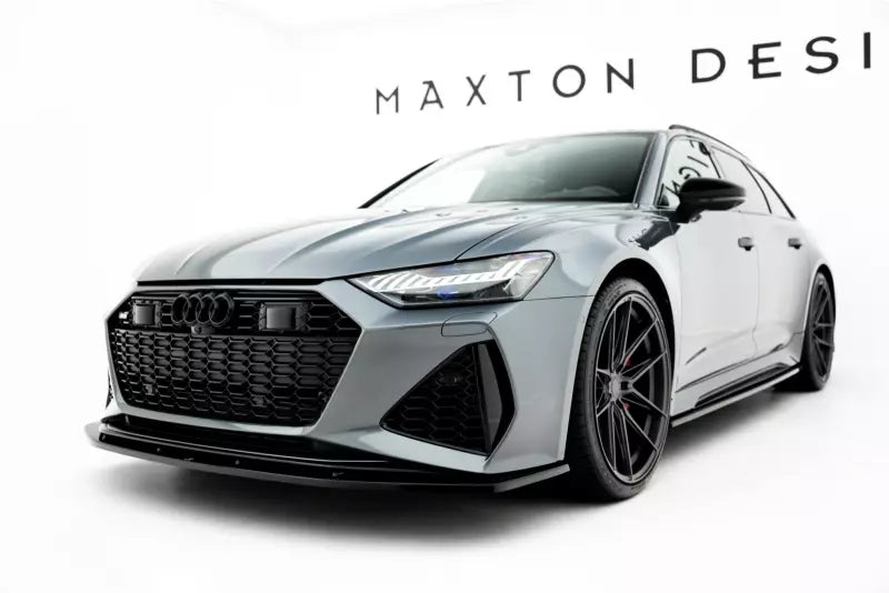 Maxton Design Frontlippe V.2 für Audi RS6 / RS7 C8 Hochglanz schwarz – Ansicht 1