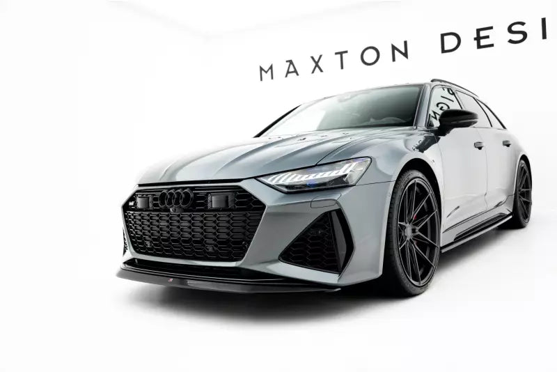 Maxton Design Frontlippe V.3 für Audi RS6 / RS7 C8 Hochglanz schwarz – Ansicht 1
