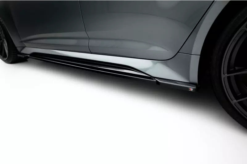 Maxton Design Seitenschweller (Paar) V.1 für Audi RS6 / RS7 C8 Hochglanz schwarz – Ansicht 1