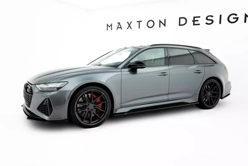 Maxton Design Seitenschweller (Paar) V.1 für Audi RS6 / RS7 C8 Hochglanz schwarz – Ansicht 2