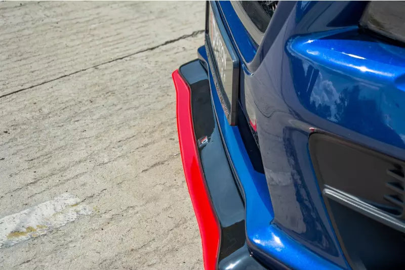 Maxton Design Frontlippe V.3 für Subaru Impreza WRX STI 2014-2021 Hochglanz schwarz + rot – Ansicht 3