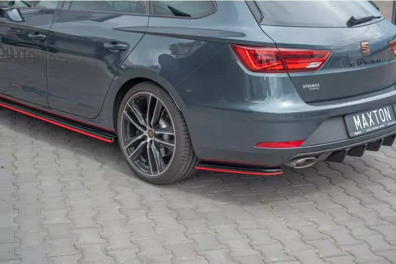 Maxton Design Diffusor Flaps V.4 für Seat Leon 3 (Typ 5F) Cupra Facelift Sportstourer Hochglanz schwarz – Ansicht 2