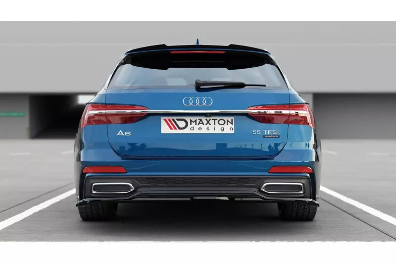 Maxton Design Heckdiffusor für Audi A6 C8 S-Line Avant Hochglanz schwarz – Ansicht 1