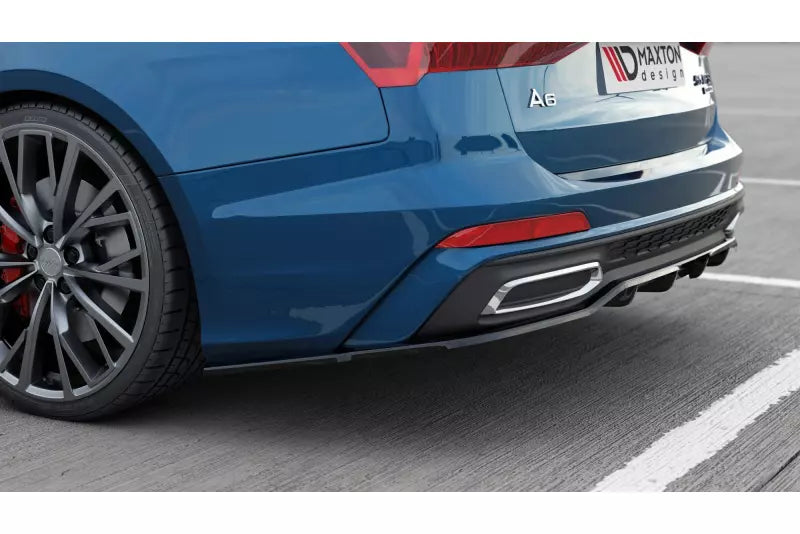 Maxton Design Heckdiffusor V.2 für Audi A6 C8 S-Line Avant Hochglanz schwarz – Ansicht 2