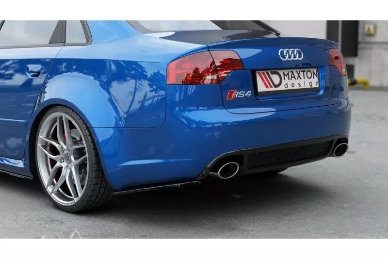 Maxton Design Diffusor Flaps V.1 für Audi RS4 B7 Hochglanz schwarz – Ansicht 1