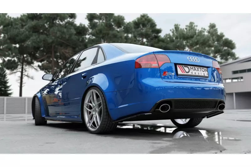 Maxton Design Diffusor Flaps V.1 für Audi RS4 B7 Hochglanz schwarz – Ansicht 3