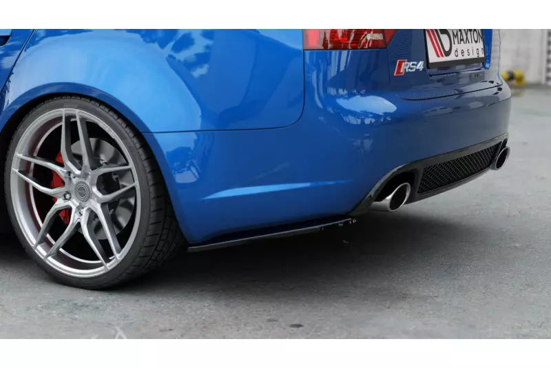Maxton Design Diffusor Flaps V.1 für Audi RS4 B7 Hochglanz schwarz – Ansicht 4